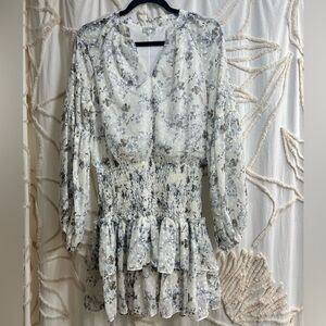 Long sleeve floral dress